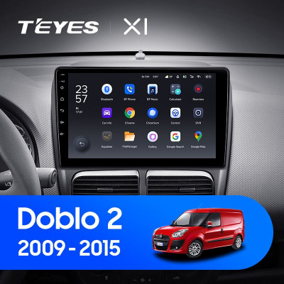 Штатная магнитола TEYES X1 9.0" 2 Gb для Fiat Doblo 2009-2015