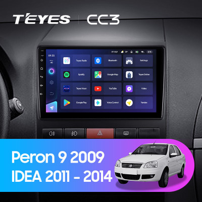 Штатная магнитола TEYES CC3 9.0" 3 Gb для Fiat Idea 2011-2014