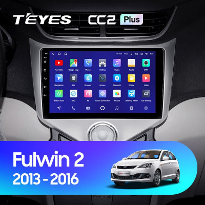 Штатная магнитола TEYES CC2 Plus 9.0" 4 Gb для Chery Fulwin 2013-2016