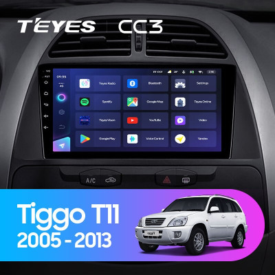 Штатная магнитола TEYES CC3 9.0" 6 Gb для Chery Tiggo 2005-2013