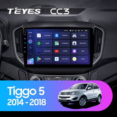 Штатная магнитола TEYES CC3 10.2" 6 Gb для Chery Tiggo 5 2014-2018