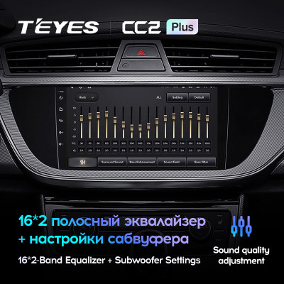 Штатная магнитола TEYES CC2 Plus 9.0" 6 Gb для Geely Emgrand EC7 2016-2020 B
