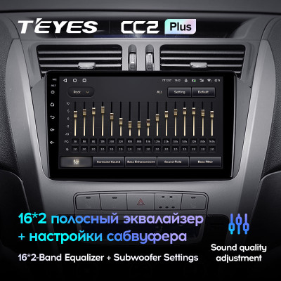 Штатная магнитола TEYES CC2 Plus 9.0" 3 Gb для Geely Emgrand X7 2011-2019
