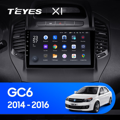 Штатная магнитола TEYES X1 9.0" 2 Gb для Geely GC6 2014-2016