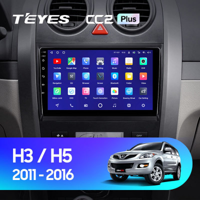 Штатная магнитола TEYES CC2 Plus 9.0" 3 Gb для Great Wall Hover H3 2011-2016