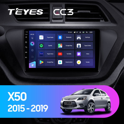 Штатная магнитола TEYES CC3 4 Gb для Lifan X50 2015-2019