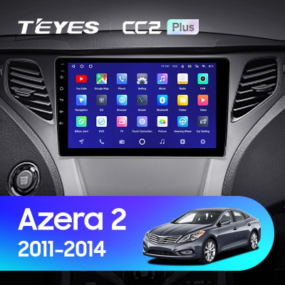 Штатная магнитола TEYES CC2 Plus 9.0" 3 Gb для Hyundai Azera 2011-2014