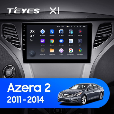 Штатная магнитола TEYES X1 9.0" 2 Gb для Hyundai Azera 2011-2014
