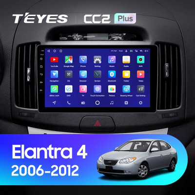 Штатная магнитола TEYES CC2 Plus 9.0" 3 Gb для Hyundai Elantra 2006-2010 B