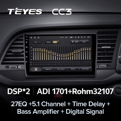 Штатная магнитола TEYES CC3 9.0" 6 Gb для Hyundai Elantra 2015-2019 B