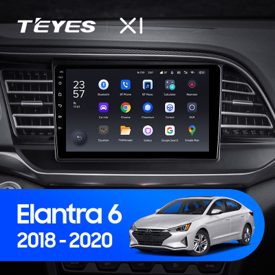 Штатная магнитола TEYES X1 9.0" 2 Gb для Hyundai Elantra 2018-2020 B