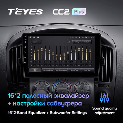 Штатная магнитола TEYES CC2 Plus 9.0" 3 Gb для Hyundai H-1 2007-2015 A