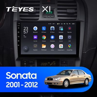 Штатная магнитола TEYES X1 9.0" 2 Gb для Hyundai Sonata 2001-2012