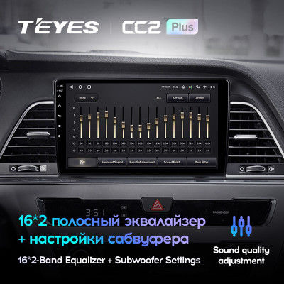 Штатная магнитола TEYES CC2 Plus 9.0" 6 Gb для Hyundai Sonata 2014-2017 B