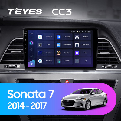 Штатная магнитола TEYES CC3 9.0" 6 Gb для Hyundai Sonata 2014-2017 B