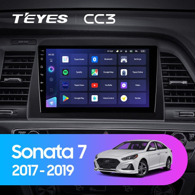 Штатная магнитола TEYES CC3 9.0" 6 Gb для Hyundai Sonata 2017-2019
