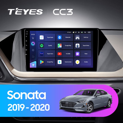 Штатная магнитола TEYES CC3 10.2" 6 Gb для Hyundai Sonata 2019-2020