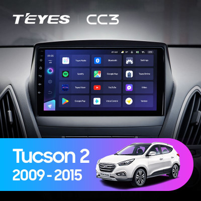 Штатная магнитола TEYES CC3 9.0" 6 Gb для Hyundai Tucson 2009-2015 D