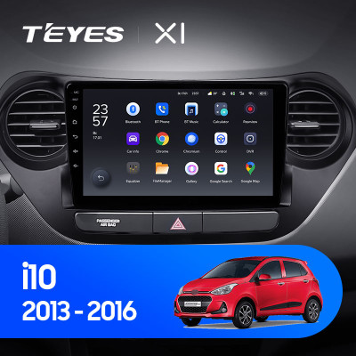 Штатная магнитола TEYES X1 9.0" 2 Gb для Hyundai i10 2013-2016