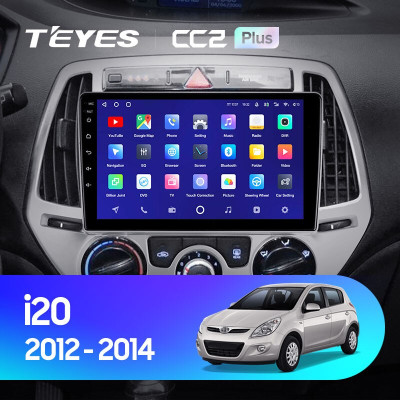 Штатная магнитола TEYES CC2 Plus 9.0" 3 Gb для Hyundai i20 2012-2014