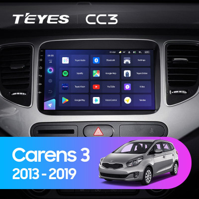 Штатная магнитола TEYES CC3 9.0" 6 Gb для Kia Carens 2013-2019