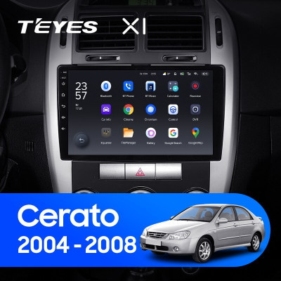 Штатная магнитола TEYES X1 9.0" 2 Gb для Kia Cerato 2004-2008 A