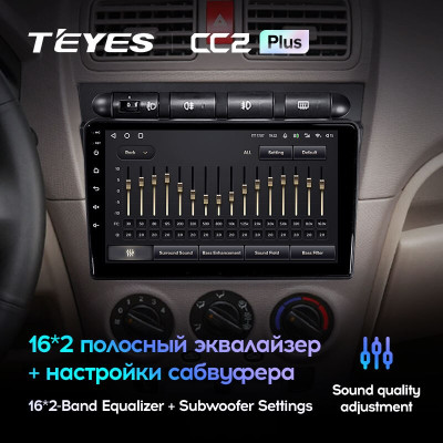 Штатная магнитола TEYES CC2 Plus 9.0" 3 Gb для Kia Picanto 2004-2007
