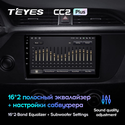 Штатная магнитола TEYES CC2 Plus 9.0" 3 Gb для Kia Rio 2020-2021
