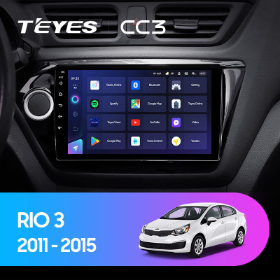 Штатная магнитола TEYES CC3 9.0" 3 Gb для Kia Rio X-line 2011-2016 A