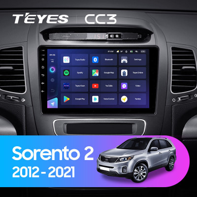 Штатная магнитола TEYES CC3 9.0" 4 Gb для Kia Sorento 2012-2015 C