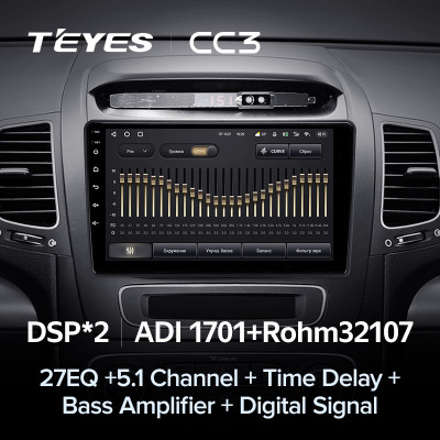 Штатная магнитола TEYES CC3 9.0" 6 Gb для Kia Sorento 2012-2015 C