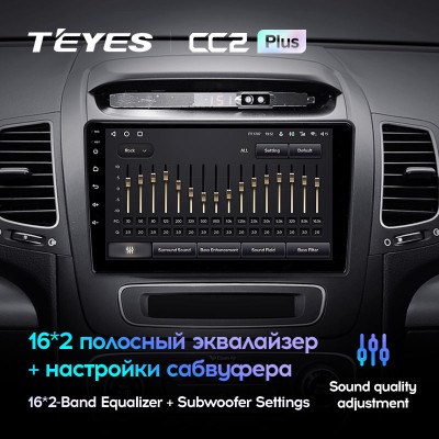 Штатная магнитола TEYES CC2 Plus 9.0" 3 Gb для Kia Sorento 2012-2021 B