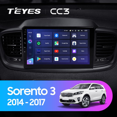 Штатная магнитола TEYES CC3 9.0" 6 Gb для Kia Sorento 2014-2017 C