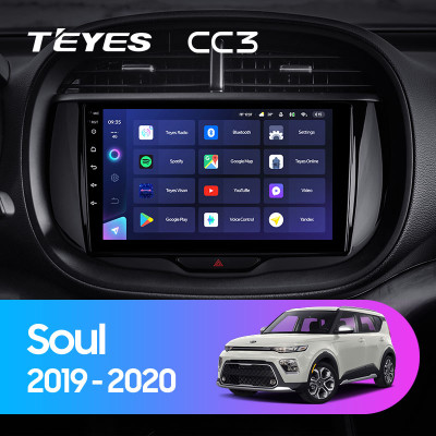 Штатная магнитола TEYES CC3 9.0" 6 Gb для Kia Soul 2019-2020