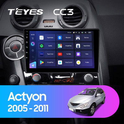 Штатная магнитола TEYES CC3 9.0" 6 Gb для SsangYong Actyon 2005-2011