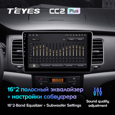 Штатная магнитола TEYES CC2 Plus 9.0" 4 Gb для SsangYong Korando 2010-2013