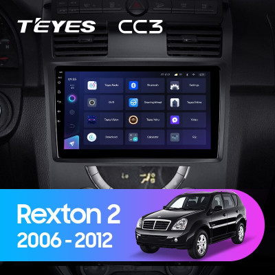 Штатная магнитола TEYES CC3 10.2" 6 Gb для SsangYong Rexton 2006-2012