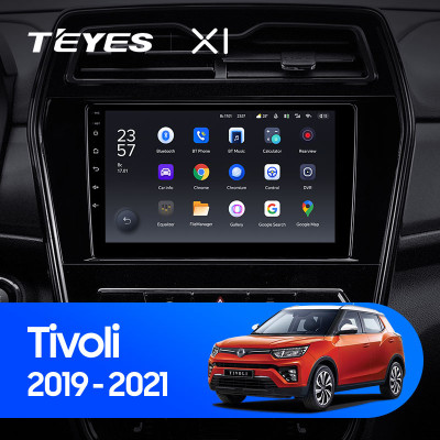 Штатная магнитола TEYES X1 9.0" 2 Gb для SsangYong Tivoli 2019-2021