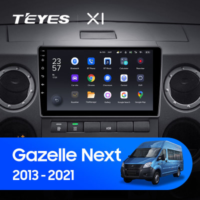 Штатная магнитола TEYES X1 9.0" 2 Gb для GAZ Gazelle 2013-2021 A
