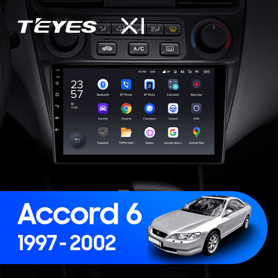 Штатная магнитола TEYES X1 9.0" 2 Gb для Honda Accord 1997-2002