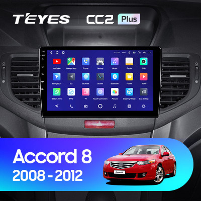Штатная магнитола для Honda Accord 2008-2012 Teyes CC2 Plus 10.2" (3 Gb)