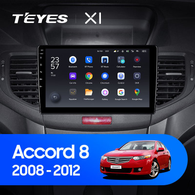 Штатная магнитола TEYES X1 9.0" 2 Gb для Honda Accord 2008-2012 A