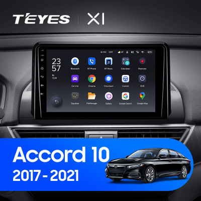 Штатная магнитола TEYES X1 9.0" 2 Gb для Honda Accord 2017-2021 A