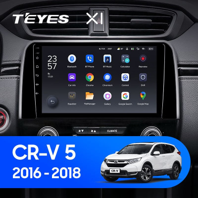 Штатная магнитола TEYES X1 9.0" 2 Gb для Honda CR-V 2016-2018