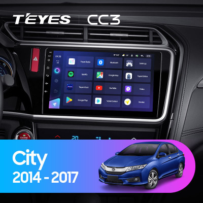 Штатная магнитола TEYES CC3 10.2" 6 Gb для Honda City 2014-2017