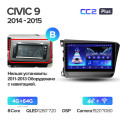 Штатная магнитола TEYES CC2 Plus 9.0