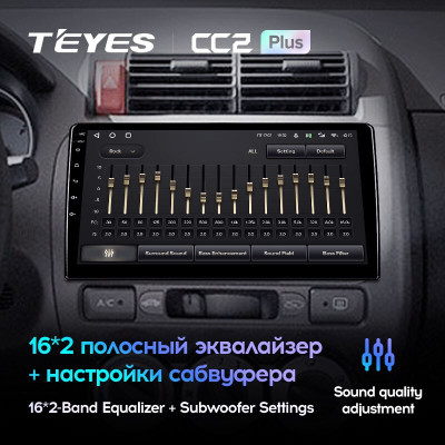 Штатная магнитола TEYES CC2 Plus 9.0" 3 Gb для Honda Fit 2001-2009