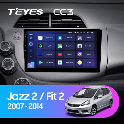 Штатная магнитола TEYES CC3 10.2" 4 Gb для Honda Fit 2007-2014