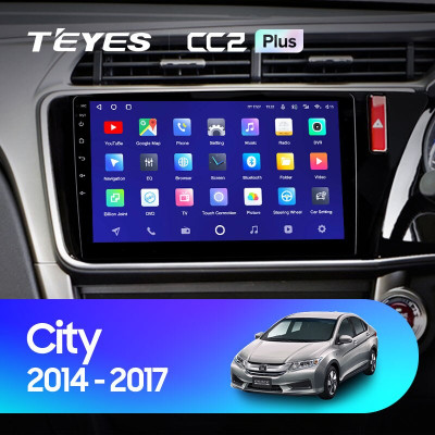 Штатная магнитола TEYES CC2 Plus 10.2" 3 Gb для Honda Grace 2014-2017 A