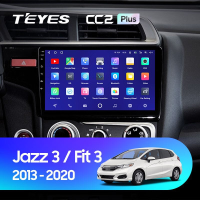 Штатная магнитола TEYES CC2 Plus 10.2" 6 Gb для Honda Jazz 2013-2020 B